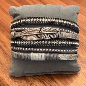 Red Angel Boutique | The Light as a Feather Wrap Bracelet | Silver Tone